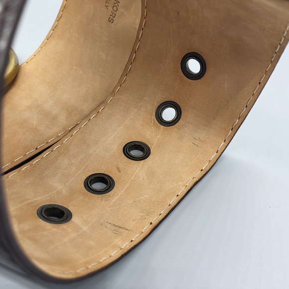 Michael Kors Wide Leather Belt main image 15